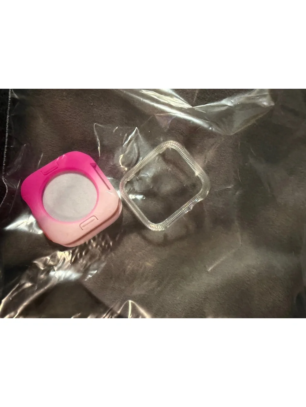 Pink to Clear Gradient Protective Case for Smartwatch
